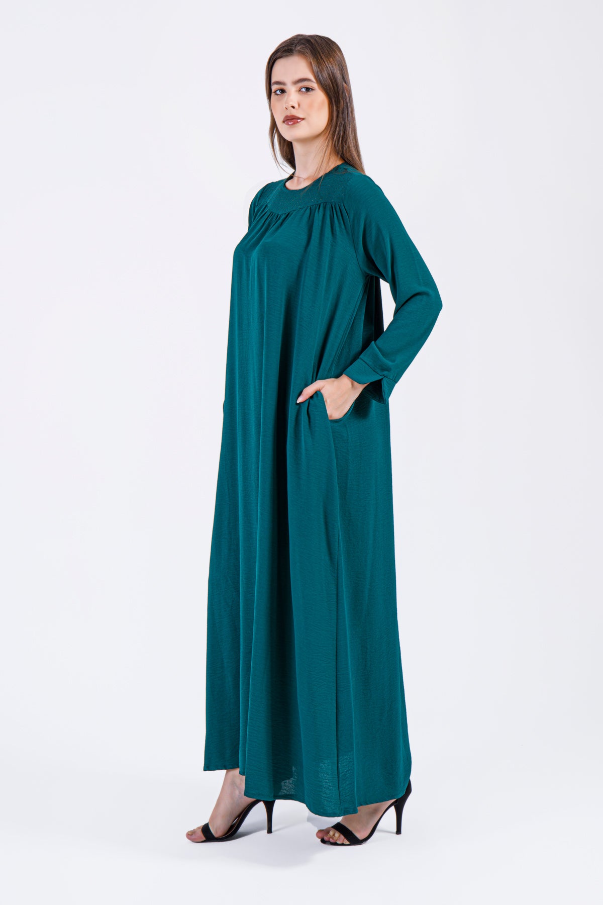 Siyana Teal Dress – Effortless Summer Grace