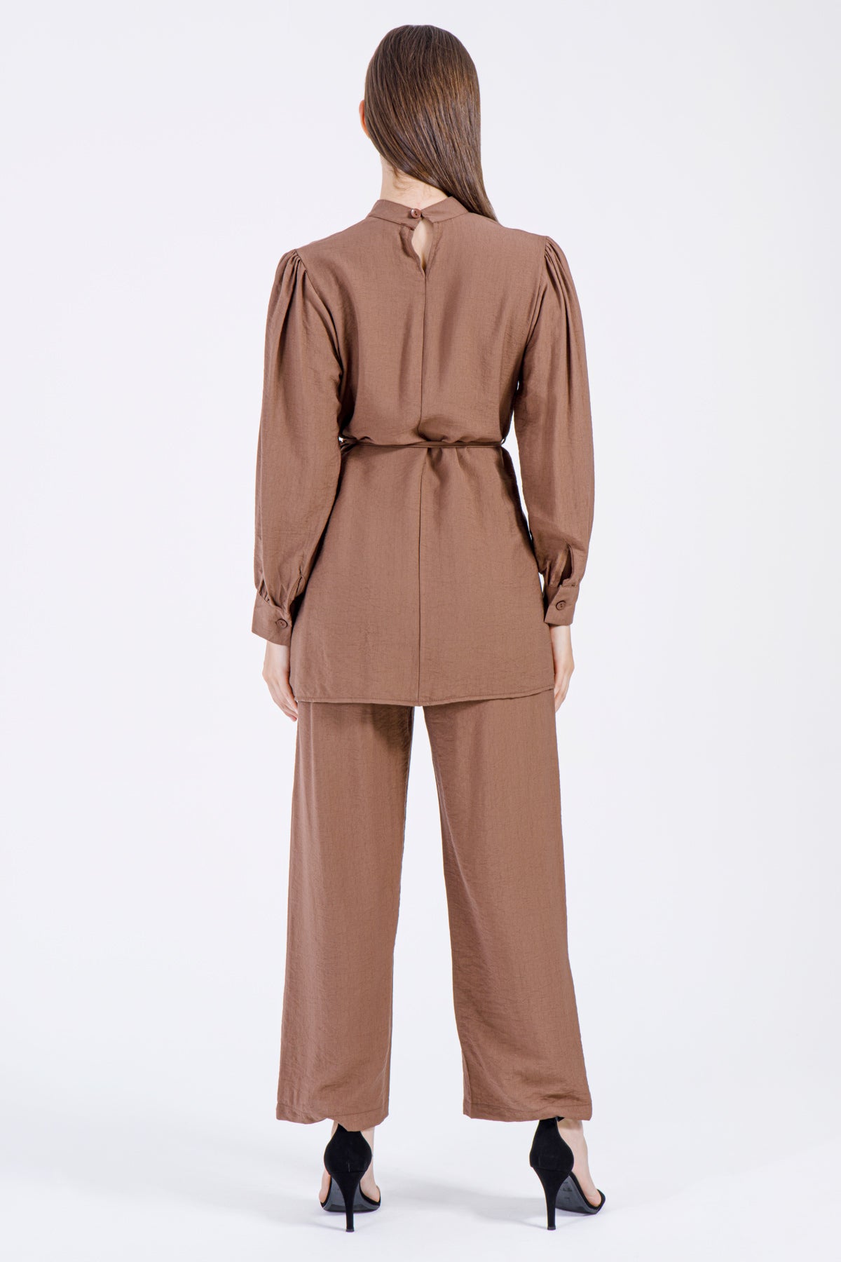 Mocha Elegance – 2-Piece Modest Set in Rich Brown
