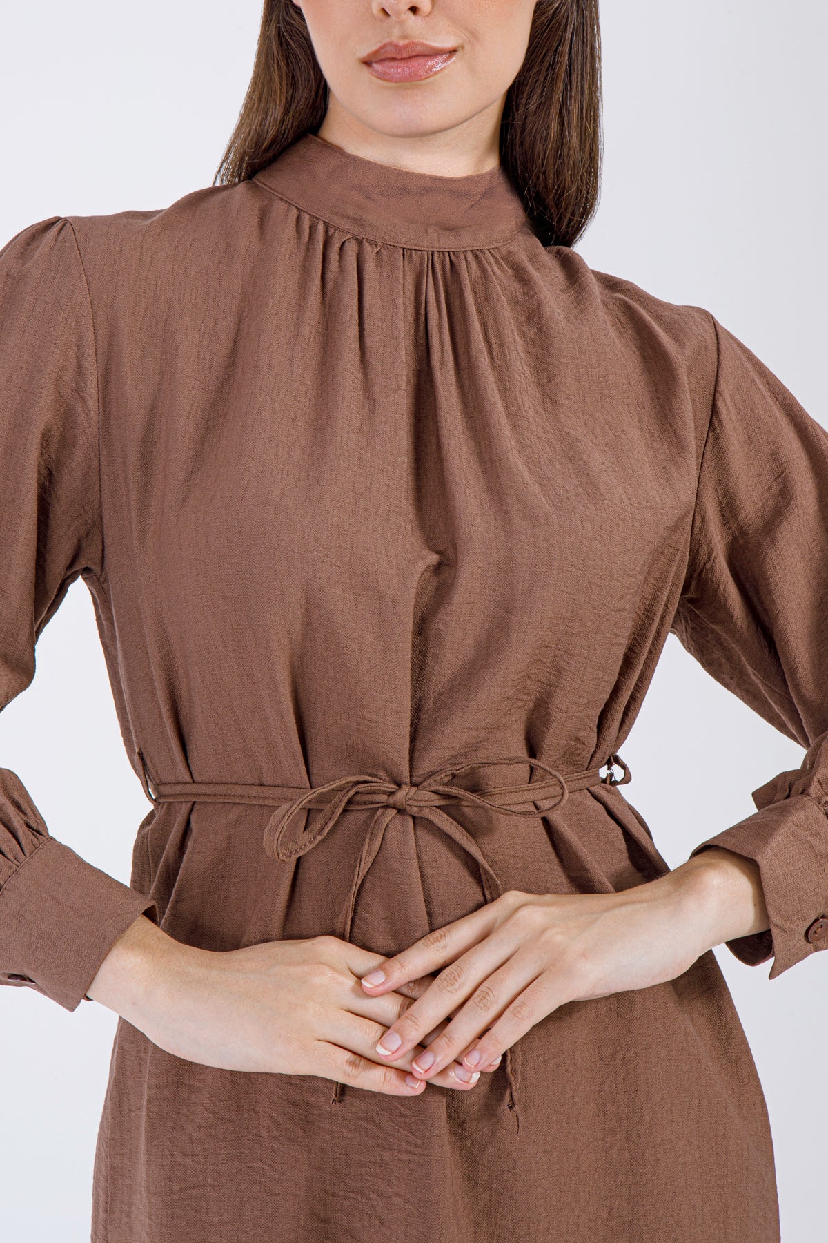 Mocha Elegance – 2-Piece Modest Set in Rich Brown
