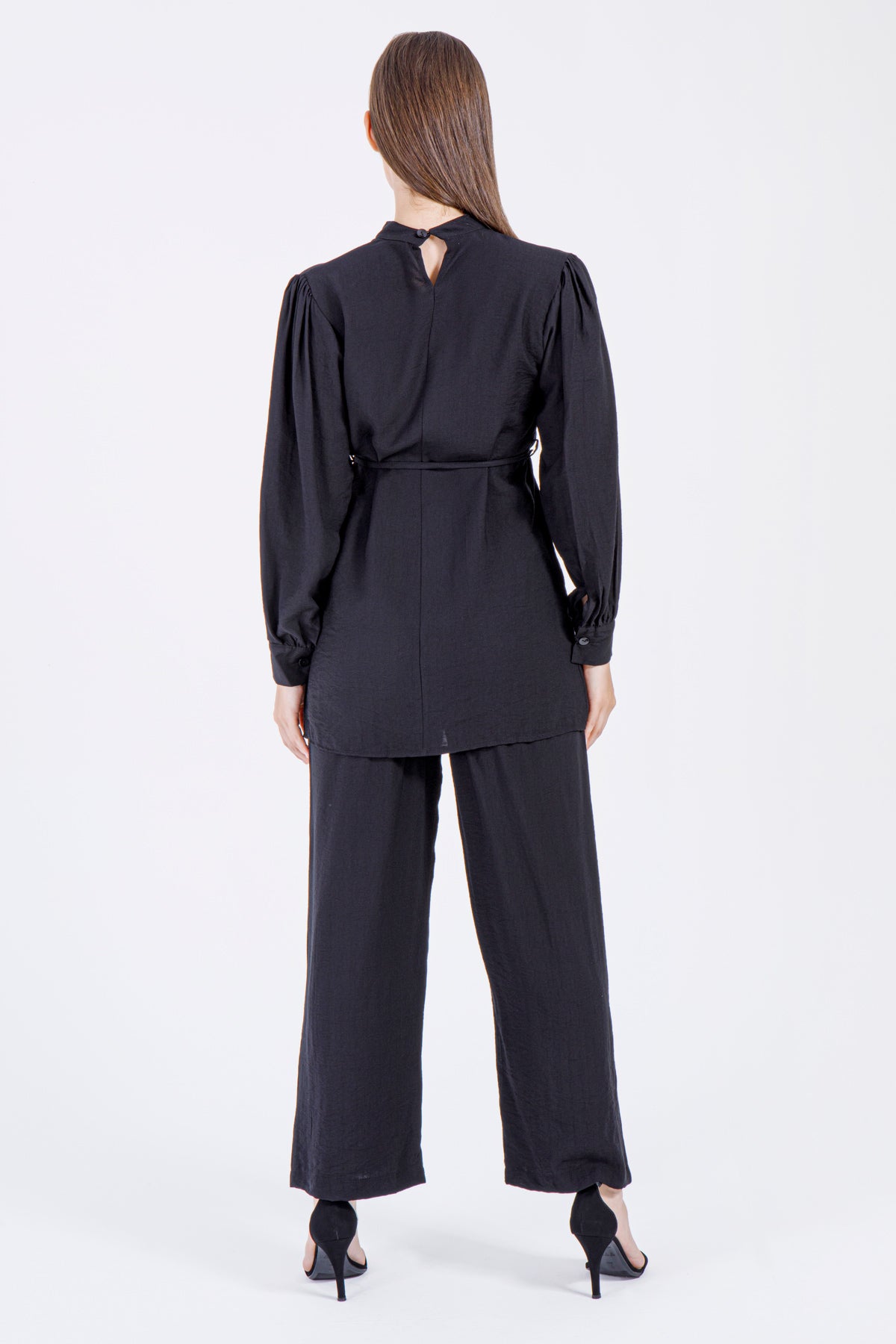 Layla Luxe Coord Set – Deep Black