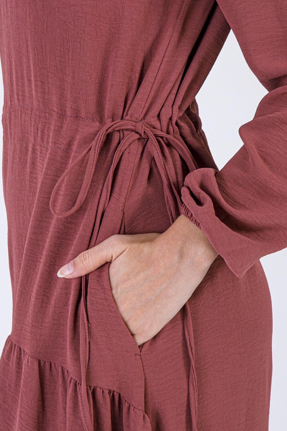 Rosewood Flare Maxi Dress – Soft Summer Fabric