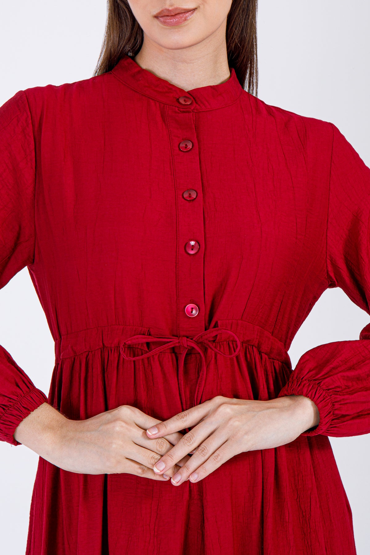 Sahar Tiered Maxi Dress – Ruby Red