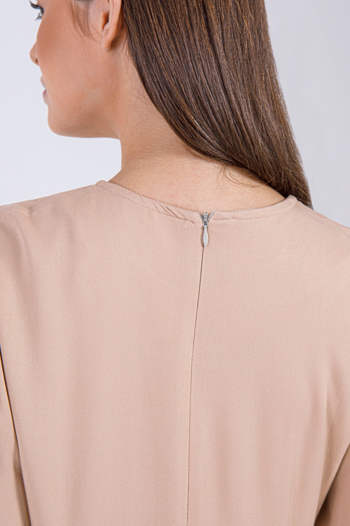 Amara Maxi Dress – Nude Beige