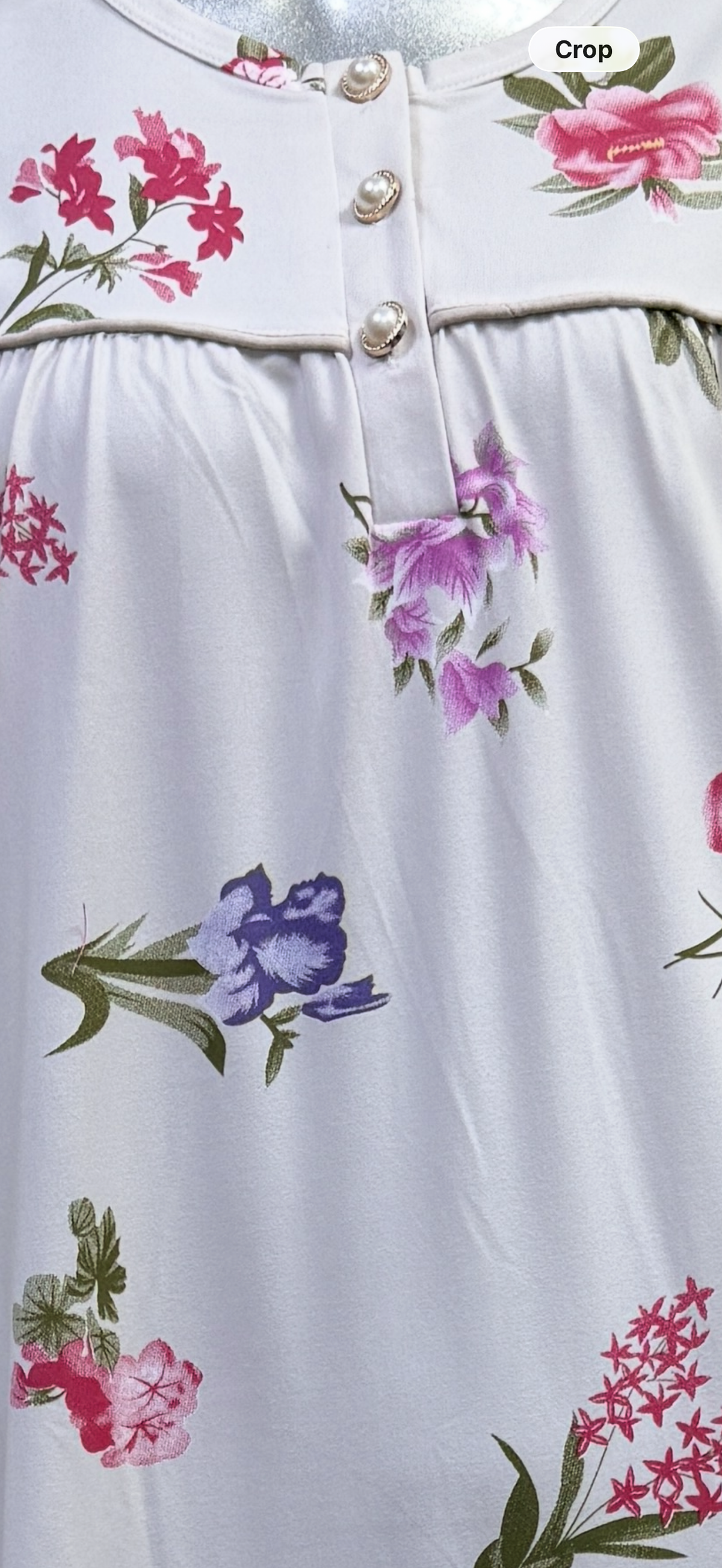 Florina – Soft White Floral Nightdress | Women’s Lace Sleepwear