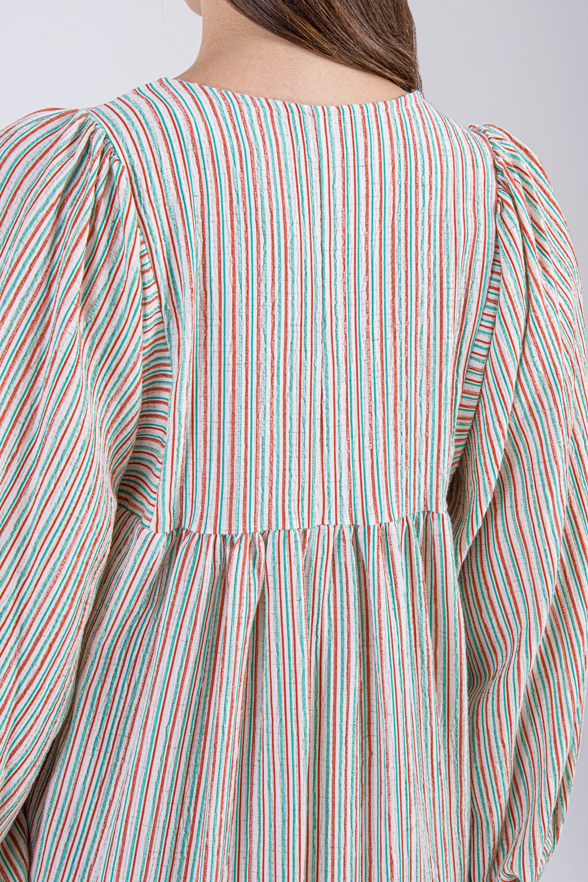 Layla Maxi Dress – Cream with Multicolor Stripes