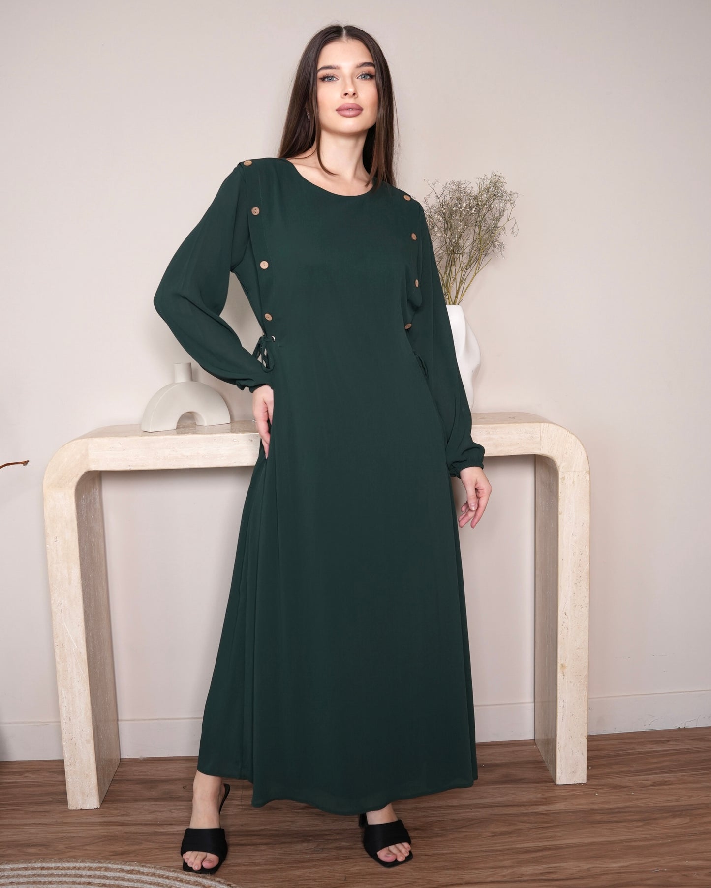 Elegant Emerald - Modest Maxi Dress