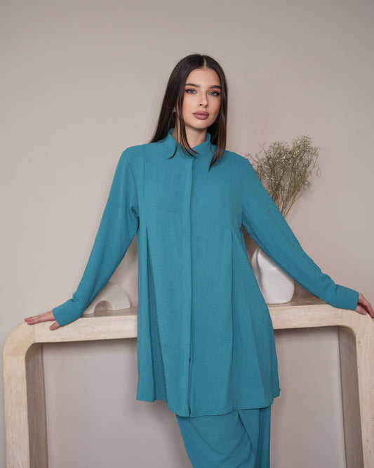 Turquoise Bliss - Modest Co-Ord Set for Effortless Elegance