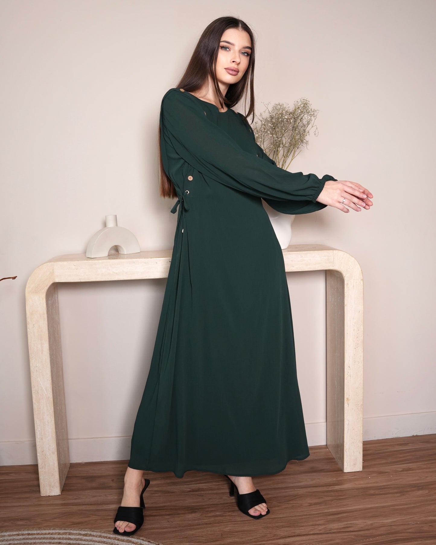 Elegant Emerald - Modest Maxi Dress