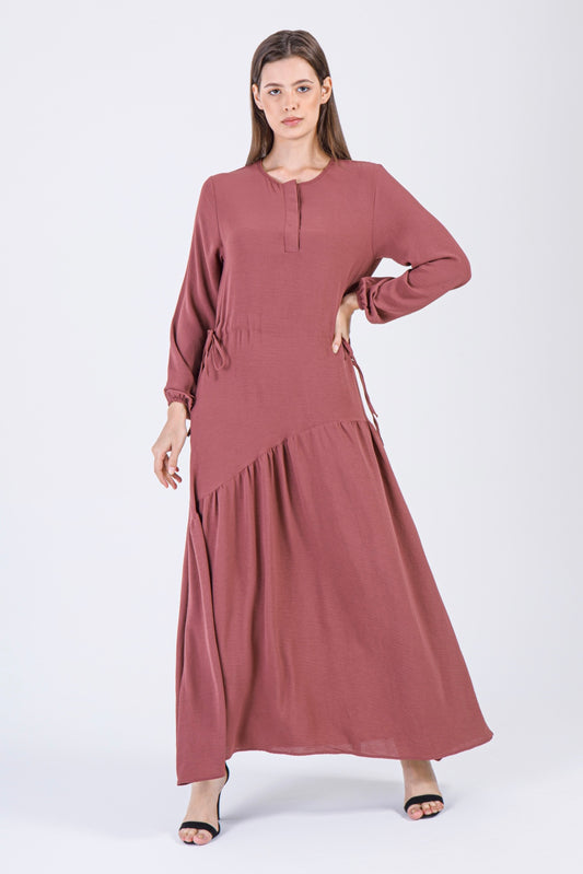 Rosewood Flare Maxi Dress – Soft Summer Fabric