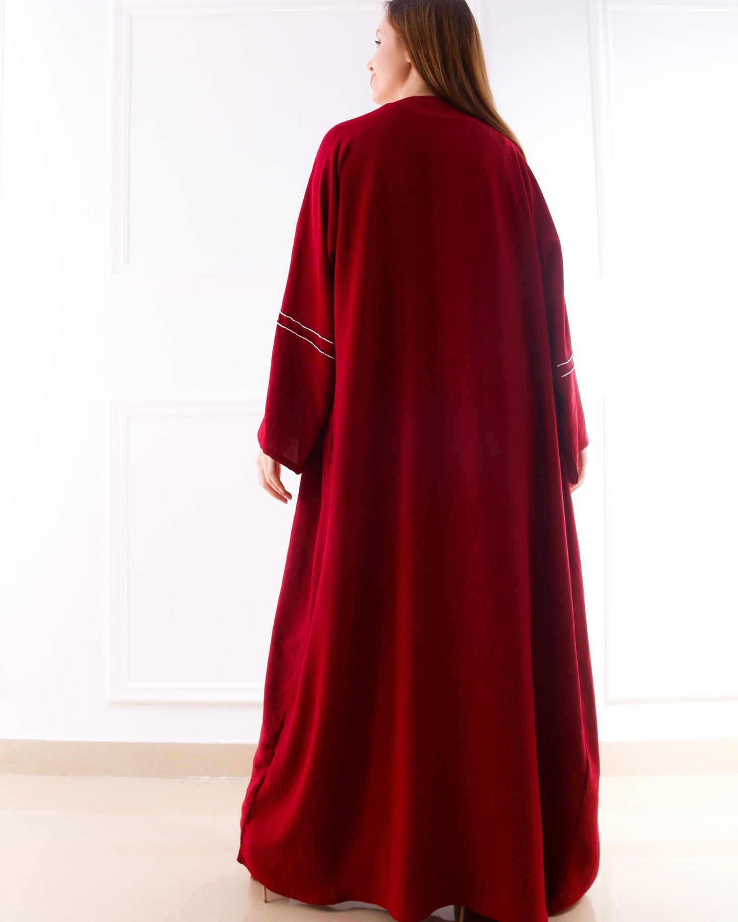 Crimson Grace - Embellished 2-Piece Abaya Set